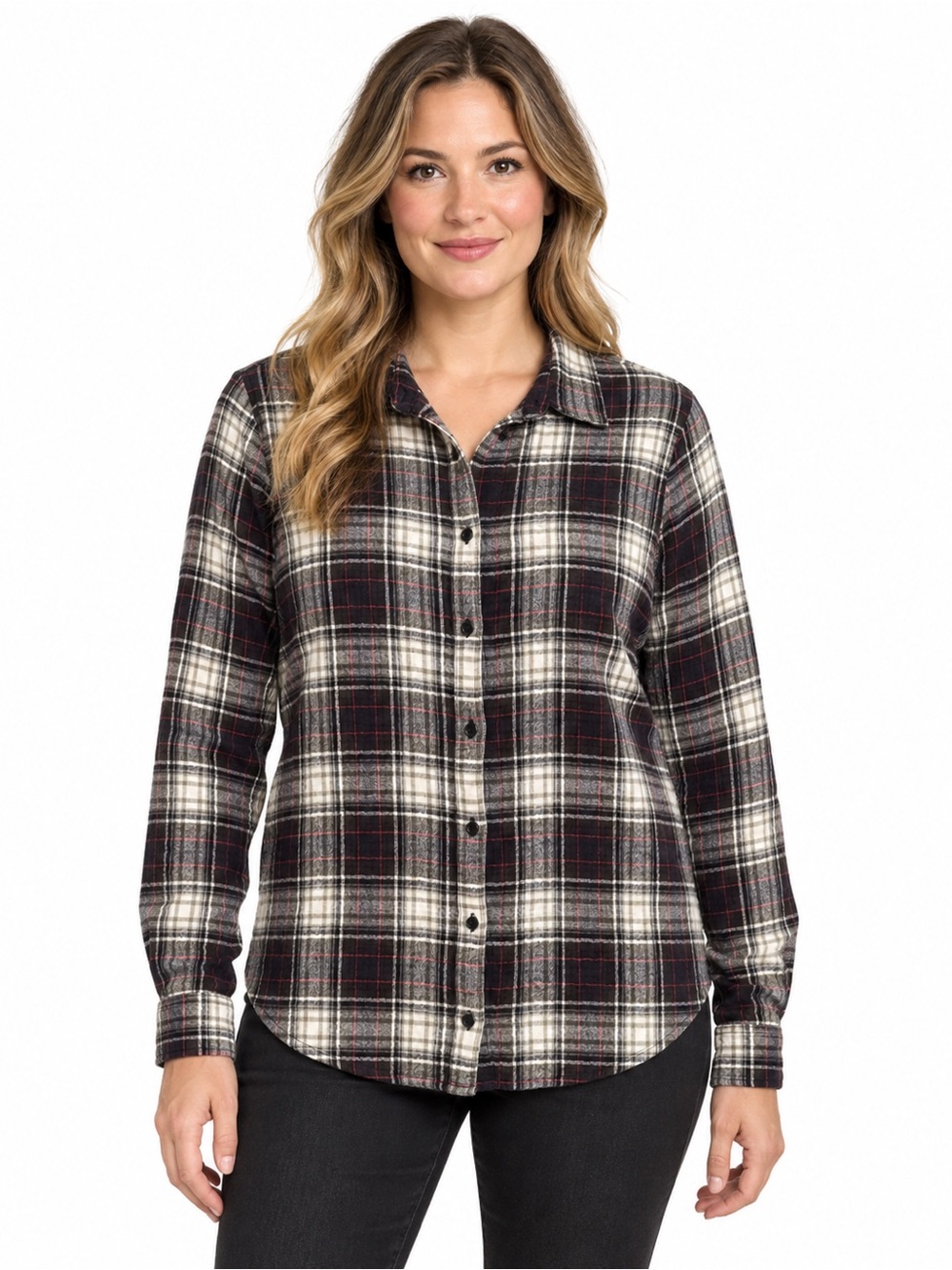 Orvis Plaid Button-Down Shirt Cotton Flannel Soft Fall Layer Outdoors Cotton L